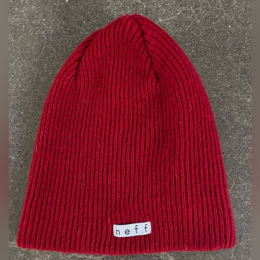 Neff Knit Beanie Unisex Red